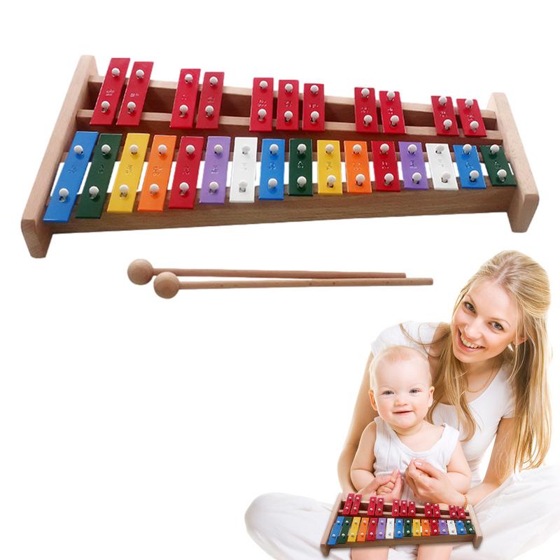 Musical Instrument For Babies - 27 ملاحظة إكسيليفون جرس اليد الملونة