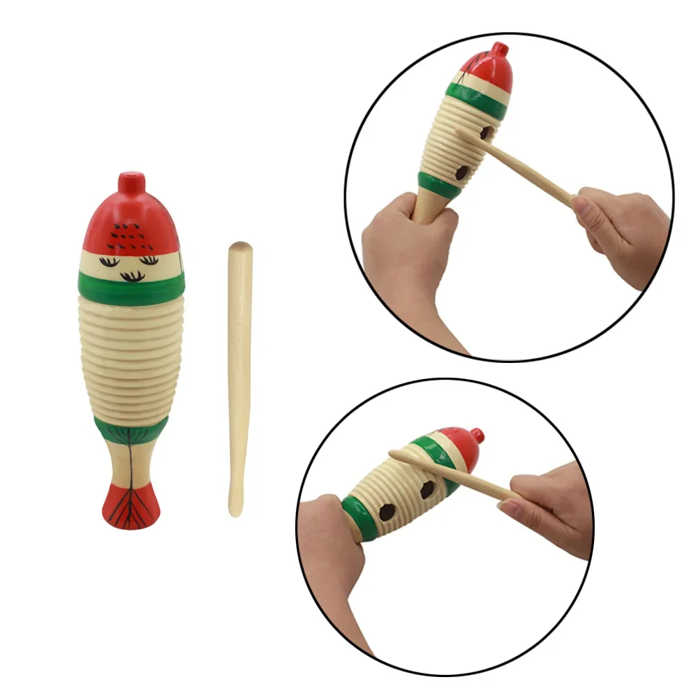 Musical Instrument For Babies - آلة موسيقية خشبية على شكل سمكة