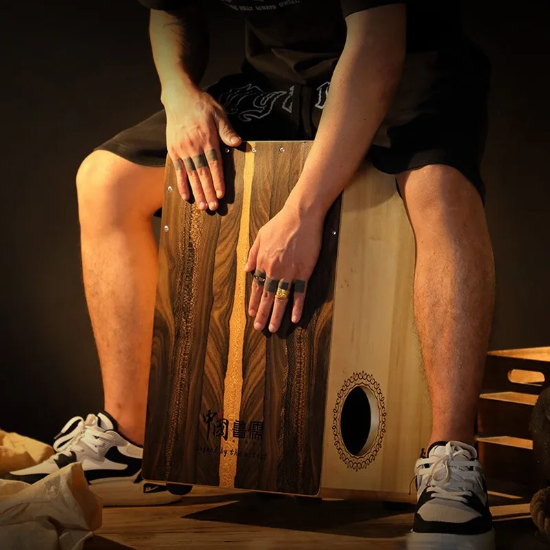 Cajon Box Drum - خشب متين صندوق كاجون طبل براميل