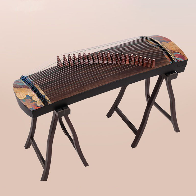 أداء محمول صيني من Guqin مصنوع - مراجعة Musical Instrument Guzheng وسعره