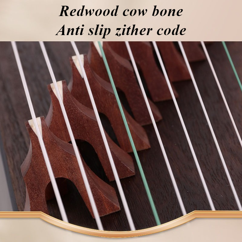 أداء محمول صيني من Guqin مصنوع - مراجعة Musical Instrument Guzheng وسعره