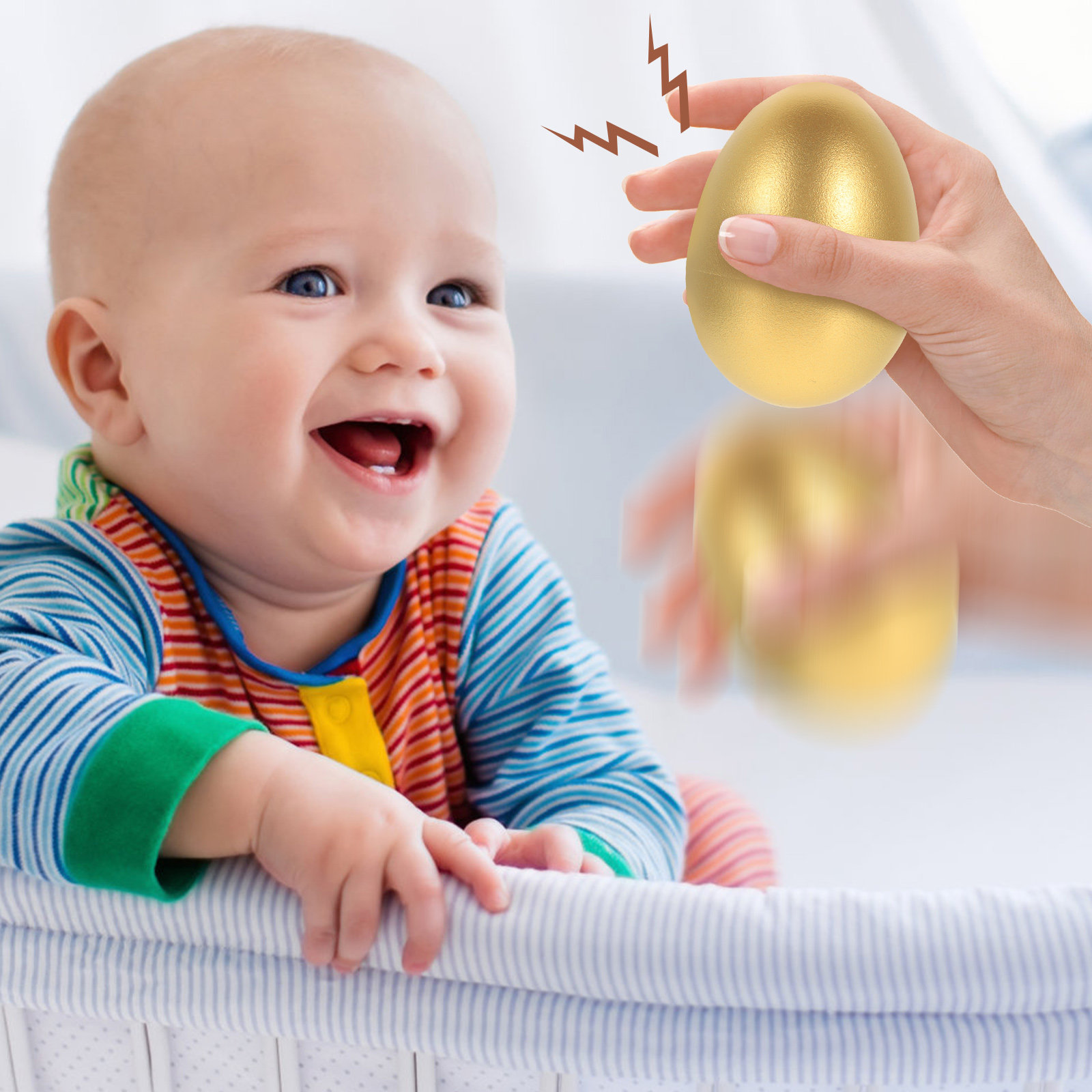 قطعتان من بيض الرمل الموسيقي ل - مراجعة Musical Instrument For Babies وسعره