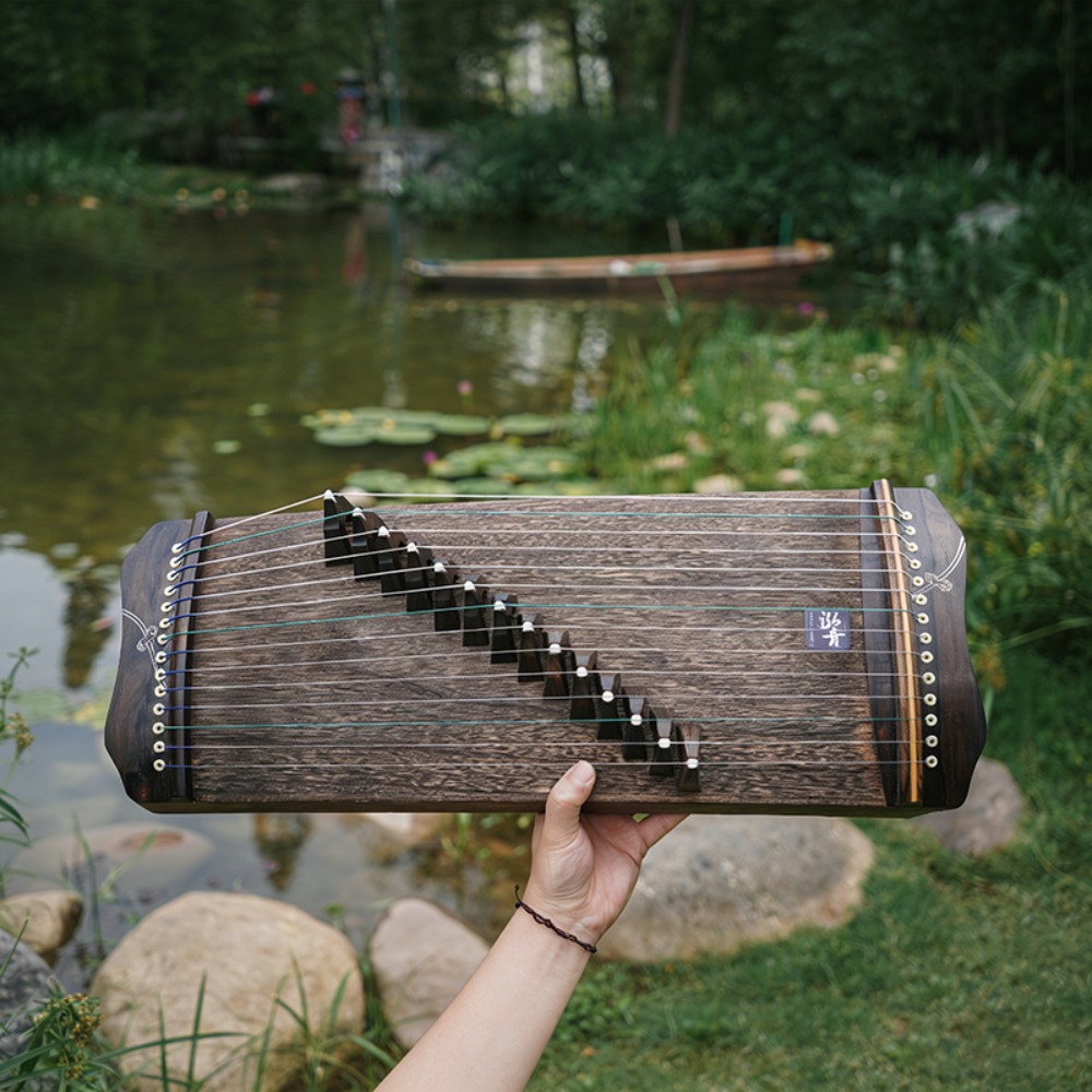 آلة غوزينغ خشبية احترافية 60 س - مراجعة Musical Instrument Guzheng وسعره