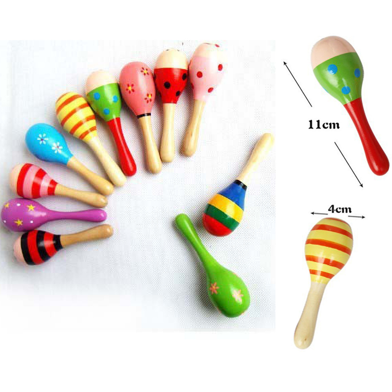 2 قطعة خشخيشات خشبية صغيرة ملو - مراجعة Musical Instrument For Babies وسعره