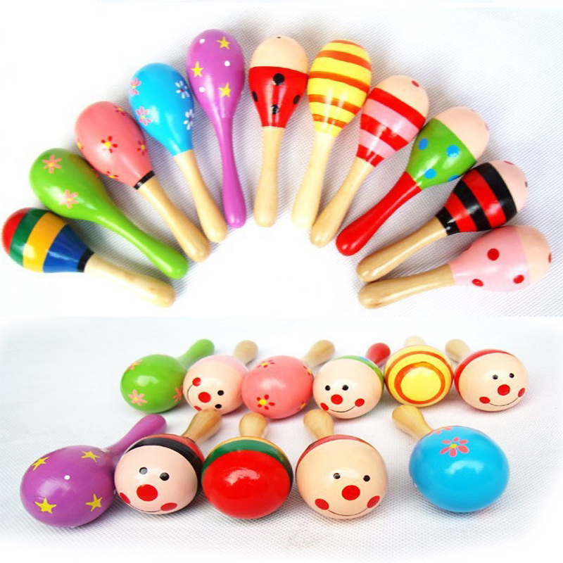 2 قطعة خشخيشات خشبية صغيرة ملو - مراجعة Musical Instrument For Babies وسعره