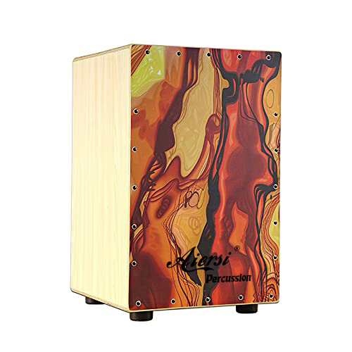 طقم طبول كاجون خشبي ملون يدوي  - مراجعة Cajon Box Drum وسعره