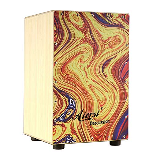 طقم طبول كاجون خشبي ملون يدوي  - مراجعة Cajon Box Drum وسعره